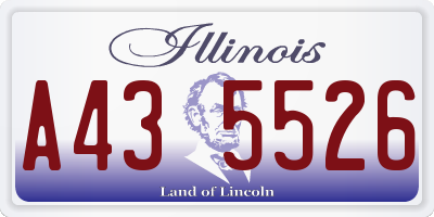 IL license plate A435526