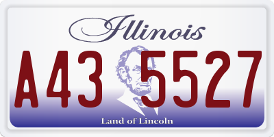 IL license plate A435527