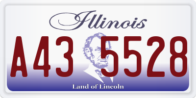 IL license plate A435528