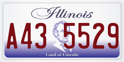 IL license plate A435529