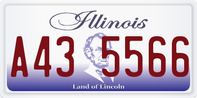 IL license plate A435566
