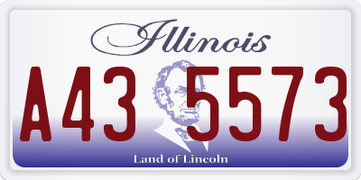 IL license plate A435573