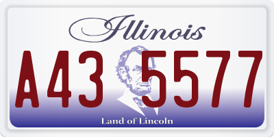 IL license plate A435577