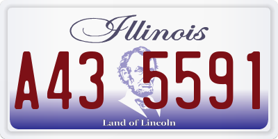 IL license plate A435591