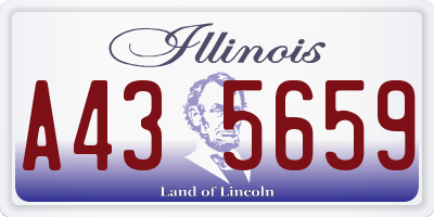 IL license plate A435659