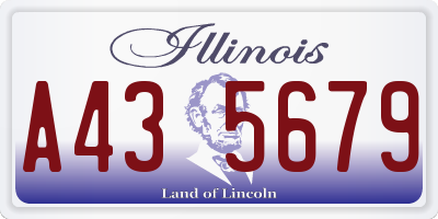 IL license plate A435679