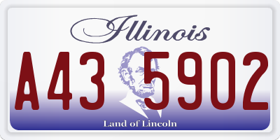 IL license plate A435902