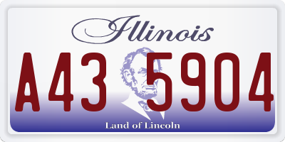 IL license plate A435904