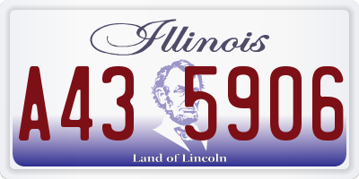 IL license plate A435906
