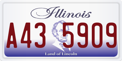 IL license plate A435909
