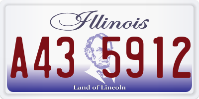 IL license plate A435912