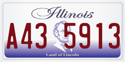 IL license plate A435913