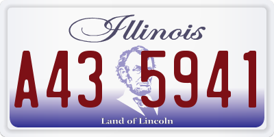 IL license plate A435941