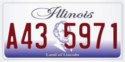 IL license plate A435971