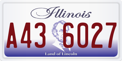IL license plate A436027