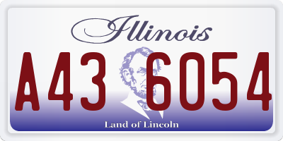 IL license plate A436054
