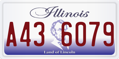 IL license plate A436079
