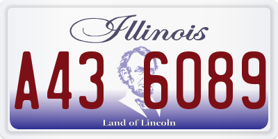 IL license plate A436089