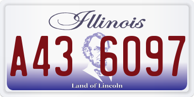 IL license plate A436097