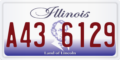 IL license plate A436129