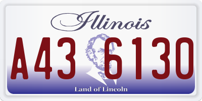 IL license plate A436130