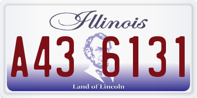 IL license plate A436131