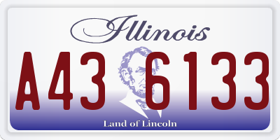 IL license plate A436133
