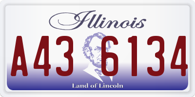 IL license plate A436134