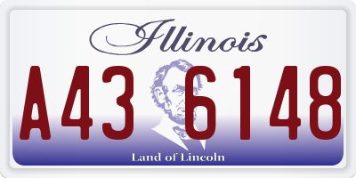 IL license plate A436148
