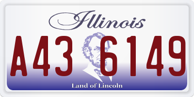 IL license plate A436149