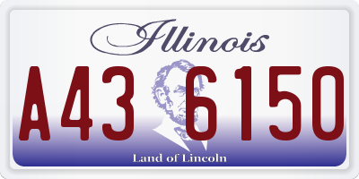 IL license plate A436150