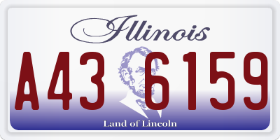 IL license plate A436159