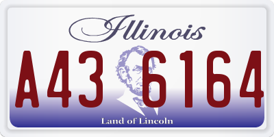 IL license plate A436164