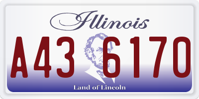IL license plate A436170