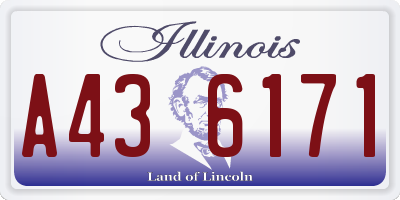 IL license plate A436171