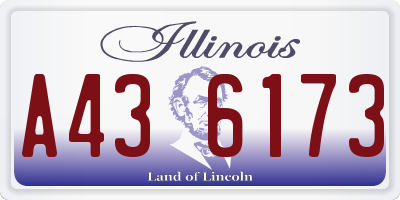 IL license plate A436173