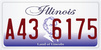 IL license plate A436175