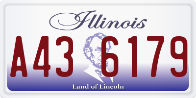 IL license plate A436179