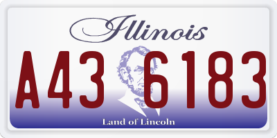 IL license plate A436183