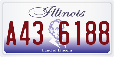 IL license plate A436188