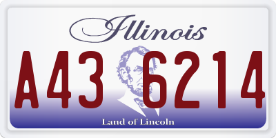 IL license plate A436214
