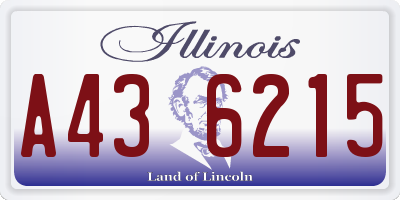 IL license plate A436215