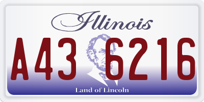 IL license plate A436216