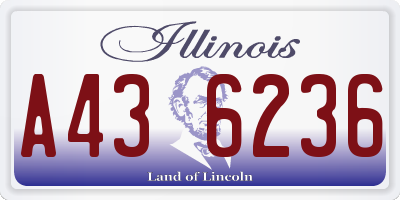 IL license plate A436236