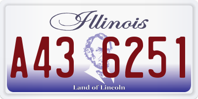 IL license plate A436251