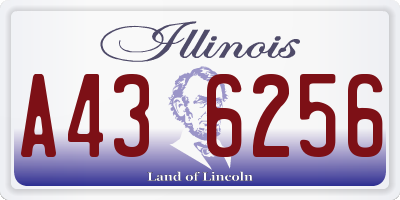 IL license plate A436256