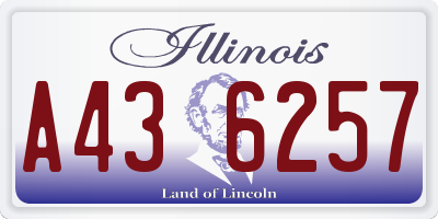 IL license plate A436257