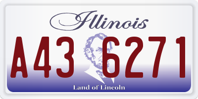 IL license plate A436271