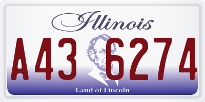 IL license plate A436274