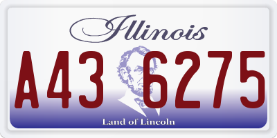 IL license plate A436275